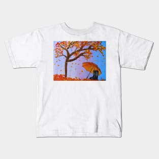 Autumn Rain Painting Kids T-Shirt